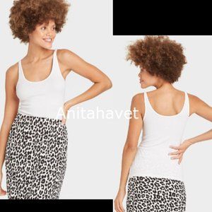 Slim Fit Tank Top White Size Large  A New Day Brand New With Tag BOGO SALE